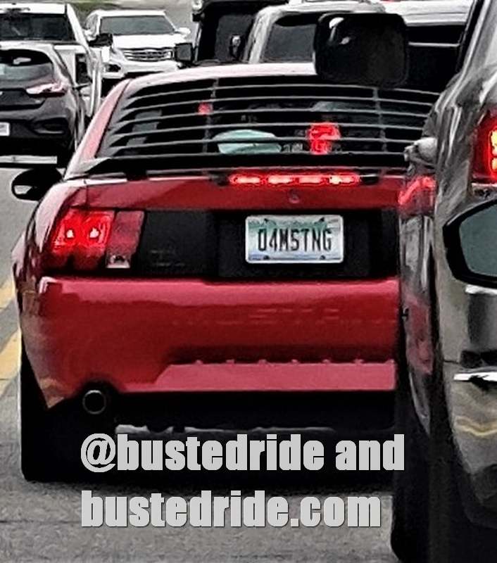 04MSTNG - Vanity License Plate by Busted Ride