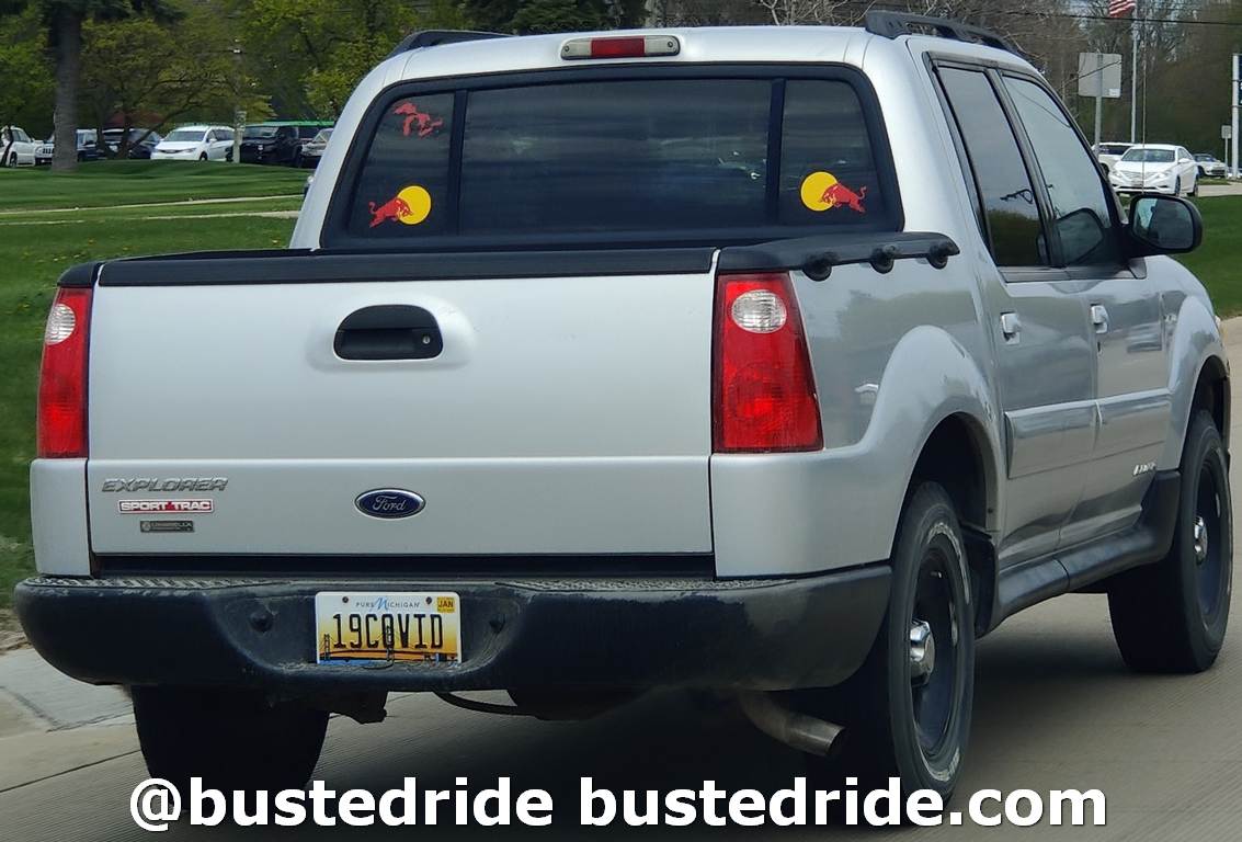 19COVID - Vanity License Plate by Busted Ride