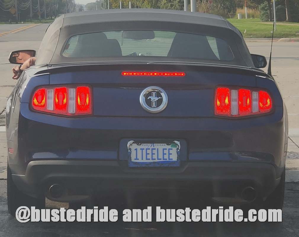 1TEELEE - Vanity License Plate by Busted Ride