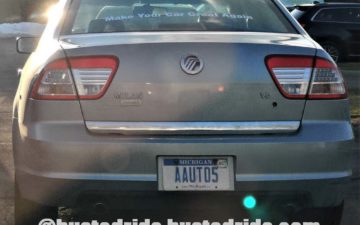 AAUTO05 - Vanity License Plate by Busted Ride