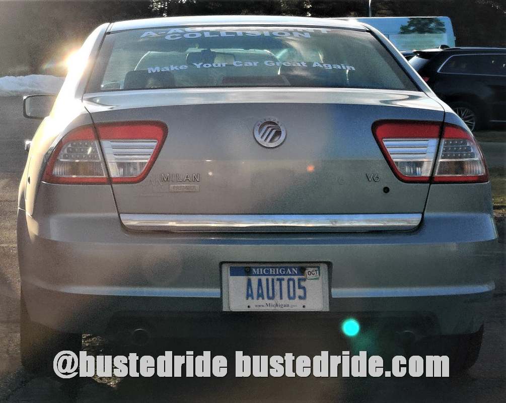 AAUTO05 - Vanity License Plate by Busted Ride