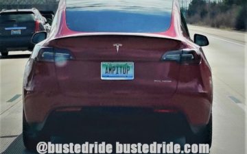 AMPITUP - Vanity License Plate by Busted Ride