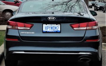 HPYMOM2 - Vanity License Plate by Busted Ride