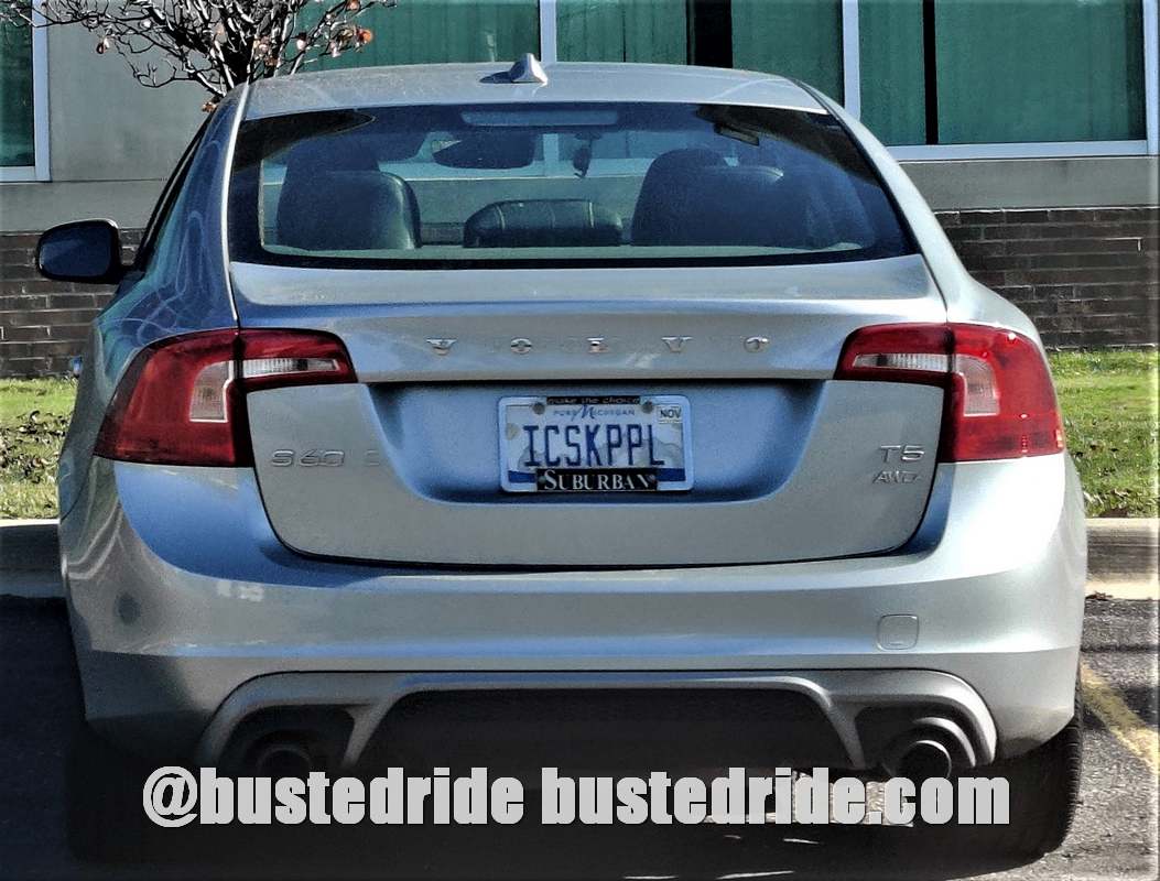 ICSKPPL - Vanity License Plate by Busted Ride