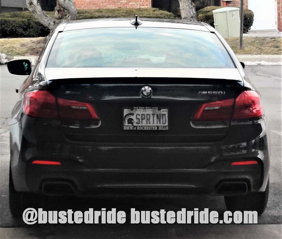 SPRTND - Vanity License Plate by Busted Ride