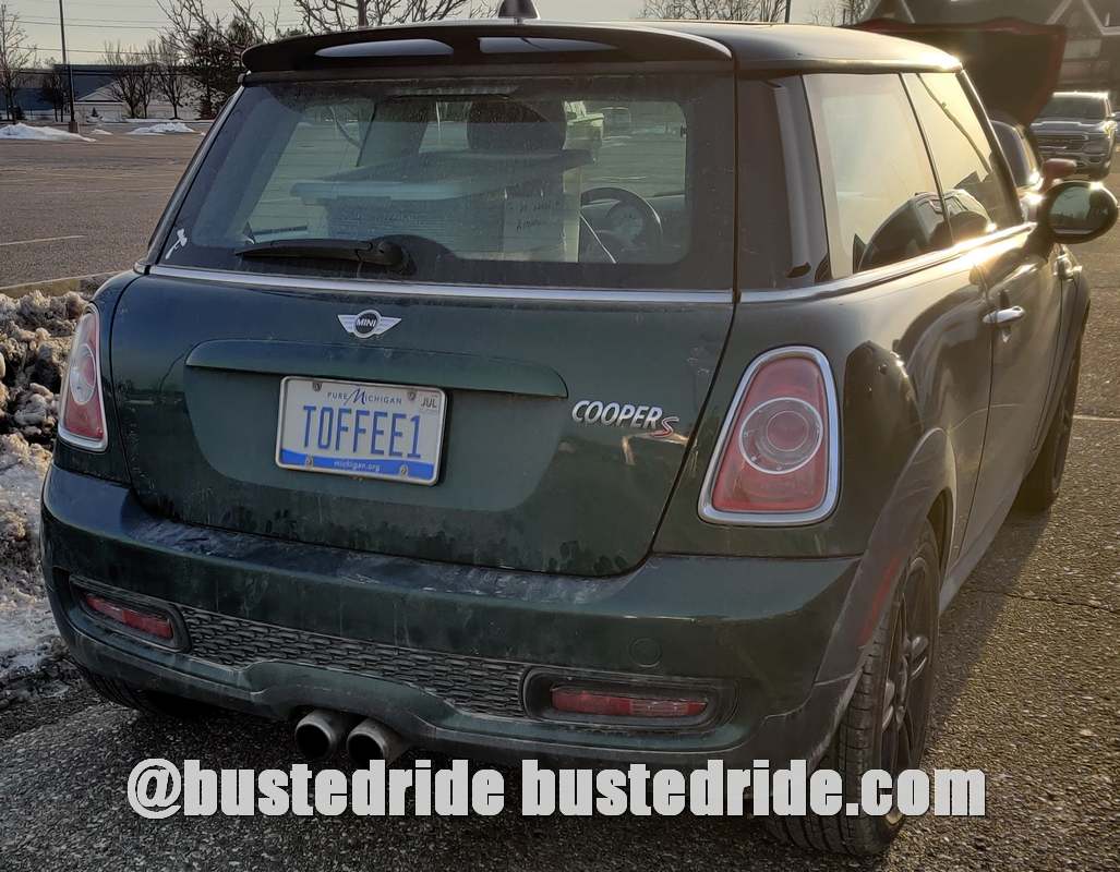TOFFEE1 - Vanity License Plate by Busted Ride