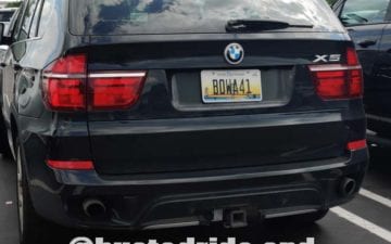 BOWA41 - Vanity License Plate by Busted Ride