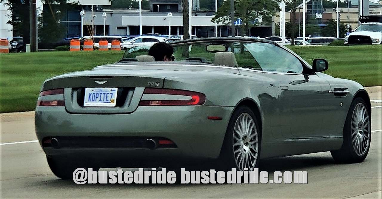 KOPITE7 - Vanity License Plate by Busted Ride