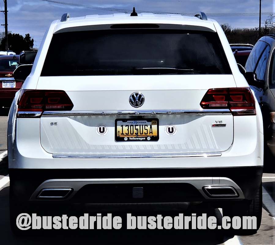 1350USA - Vanity License Plate by Busted Ride