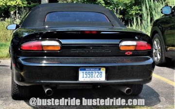 1998Z28 - Vanity License Plate by Busted Ride