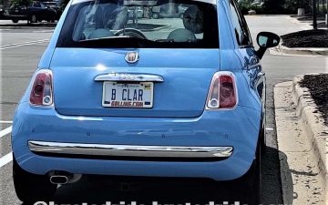 B CLAR - Vanity License Plate by Busted Ride