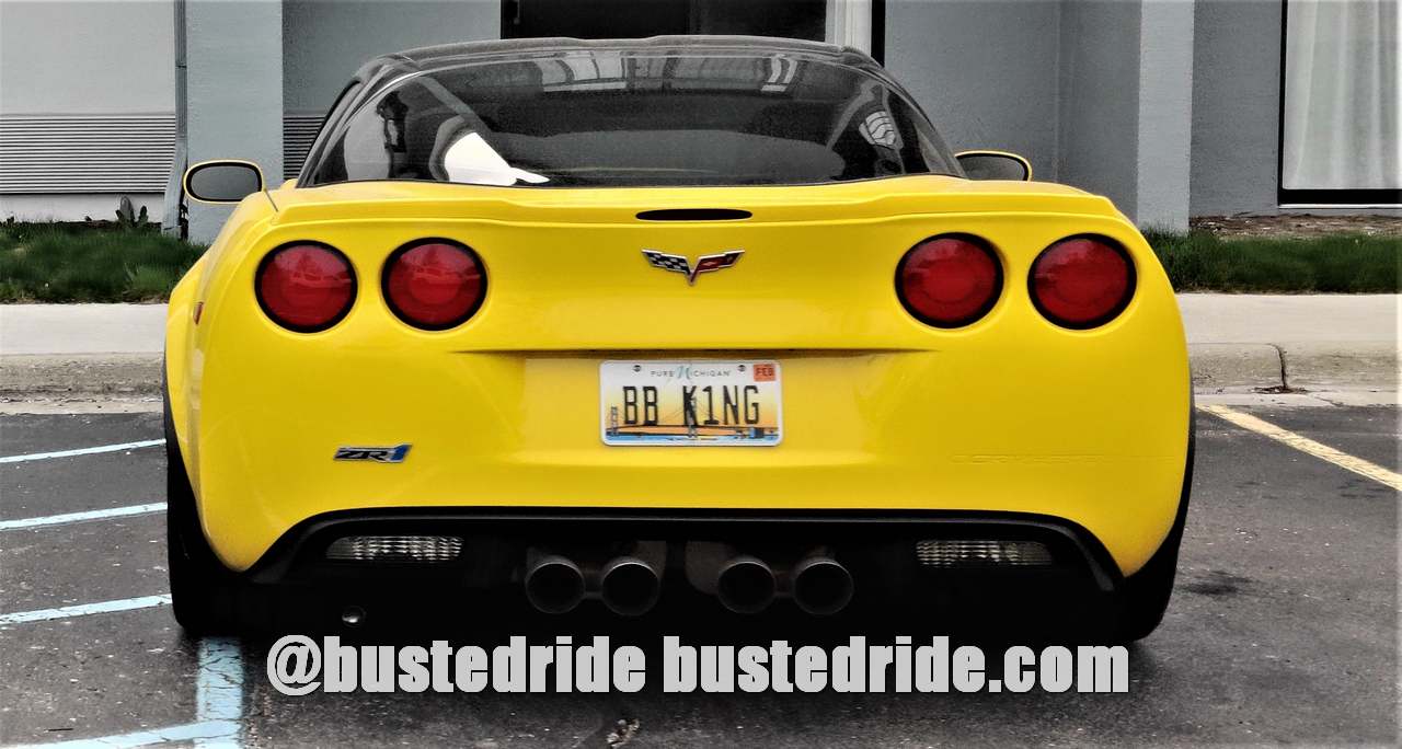 BB K1NG - Vanity License Plate by Busted Ride