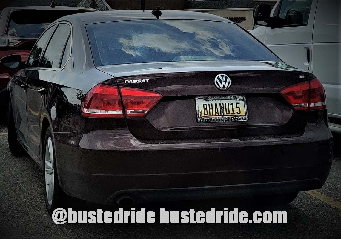 BHANU15 - Vanity License Plate by Busted Ride
