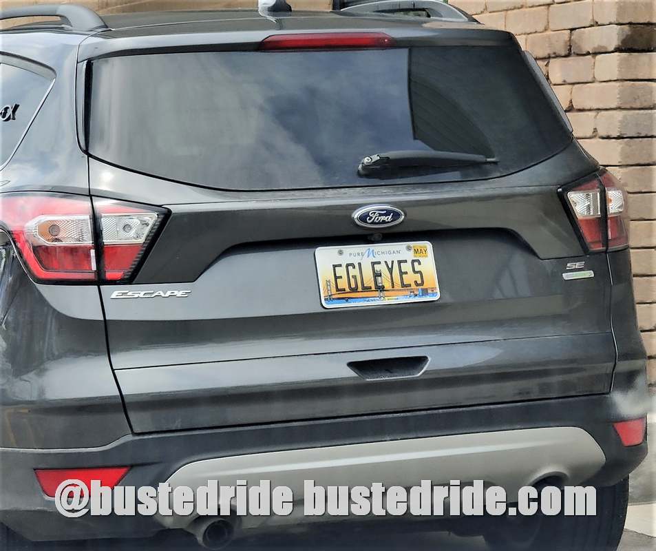 EGLEYES - Vanity License Plate by Busted Ride