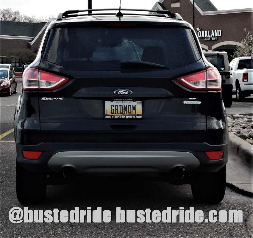 GRDMOM - Vanity License Plate by Busted Ride