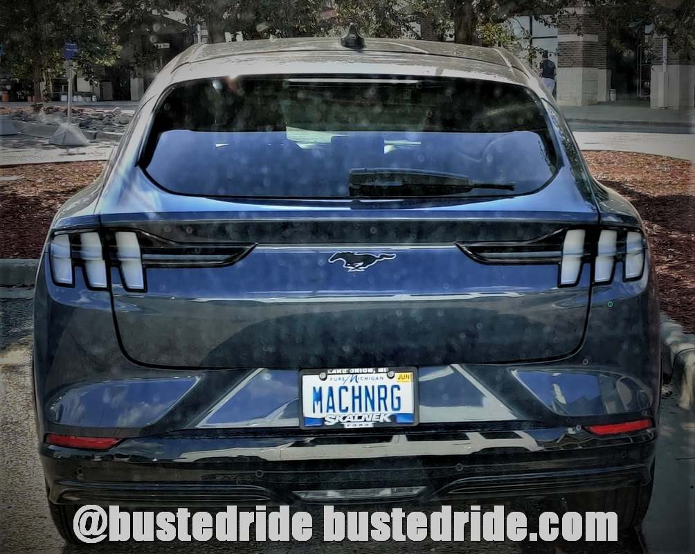 MACHNRG - Vanity License Plate by Busted Ride
