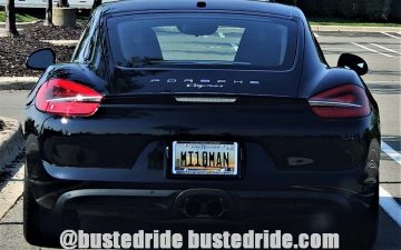 MI10MAN - Vanity License Plate by Busted Ride