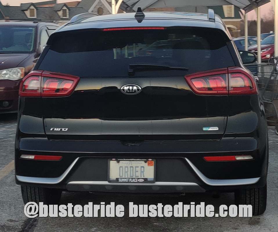 ORDER - Vanity License Plate by Busted Ride