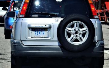 RAMEN - Vanity License Plate by Busted Ride