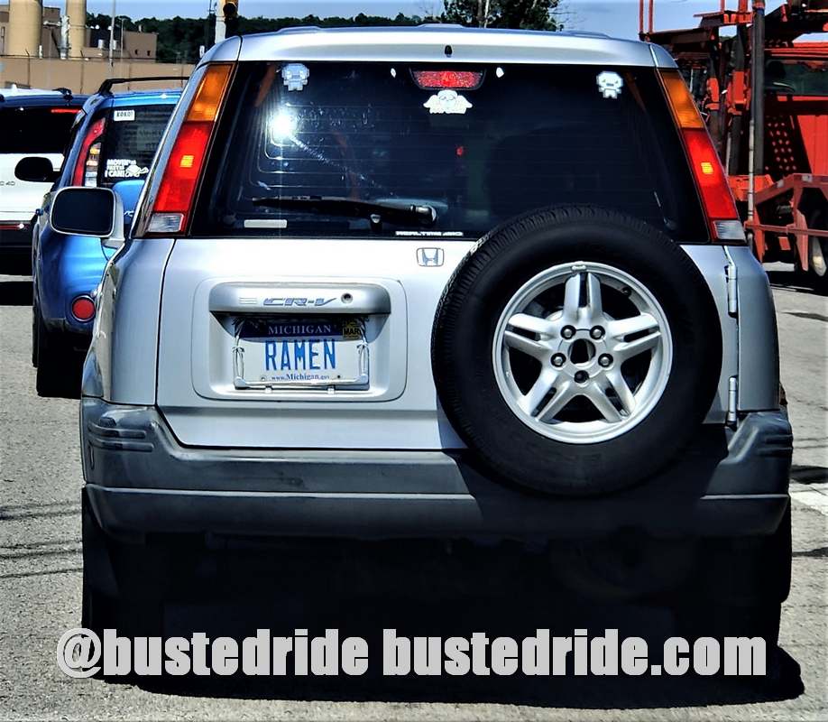 RAMEN - Vanity License Plate by Busted Ride