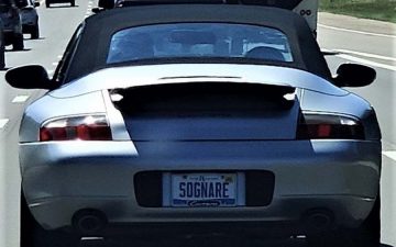 SOGNARE - Vanity License Plate by Busted Ride