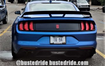 TA  94 - Vanity License Plate by Busted Ride