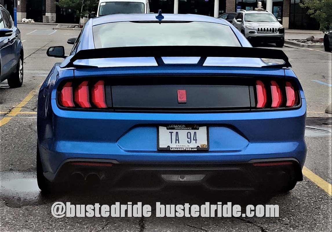TA  94 - Vanity License Plate by Busted Ride