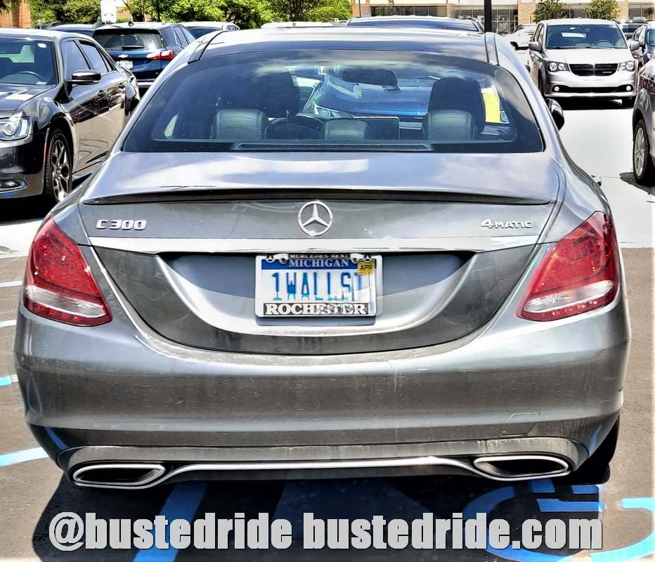 1WALLST - Vanity License Plate by Busted Ride