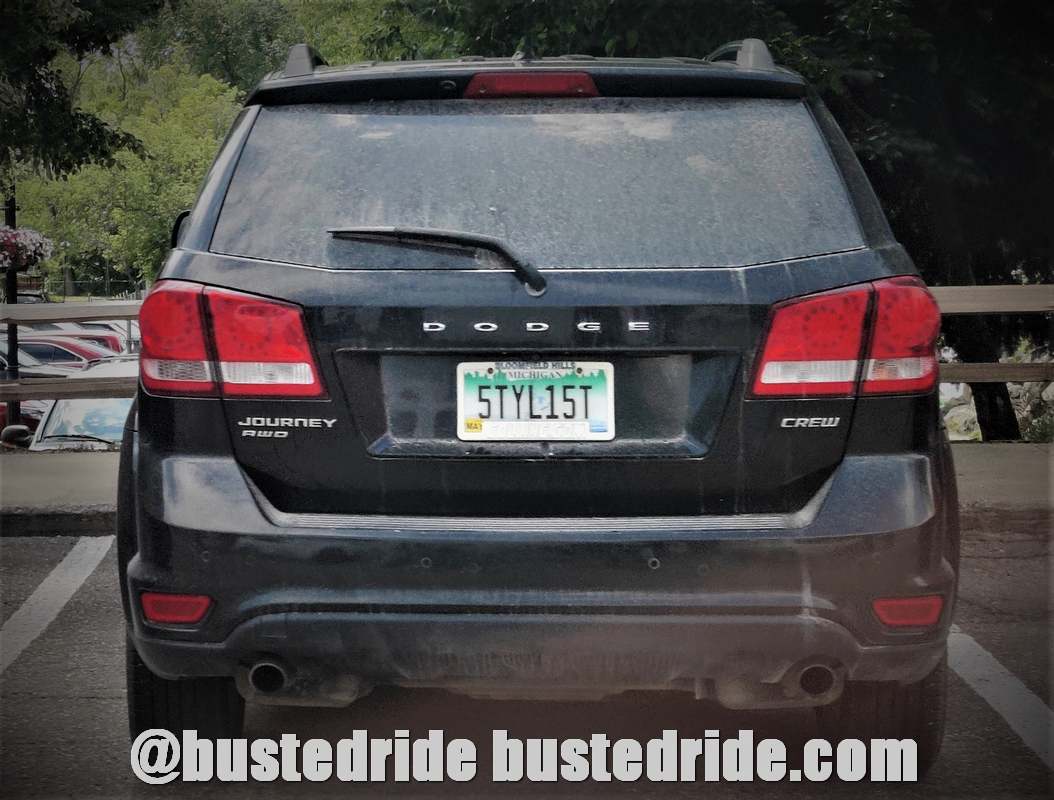 5TYL15T - Vanity License Plate by Busted Ride