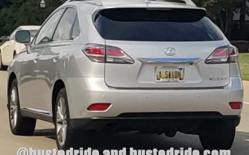 A SAXON - Vanity License Plate by Busted Ride