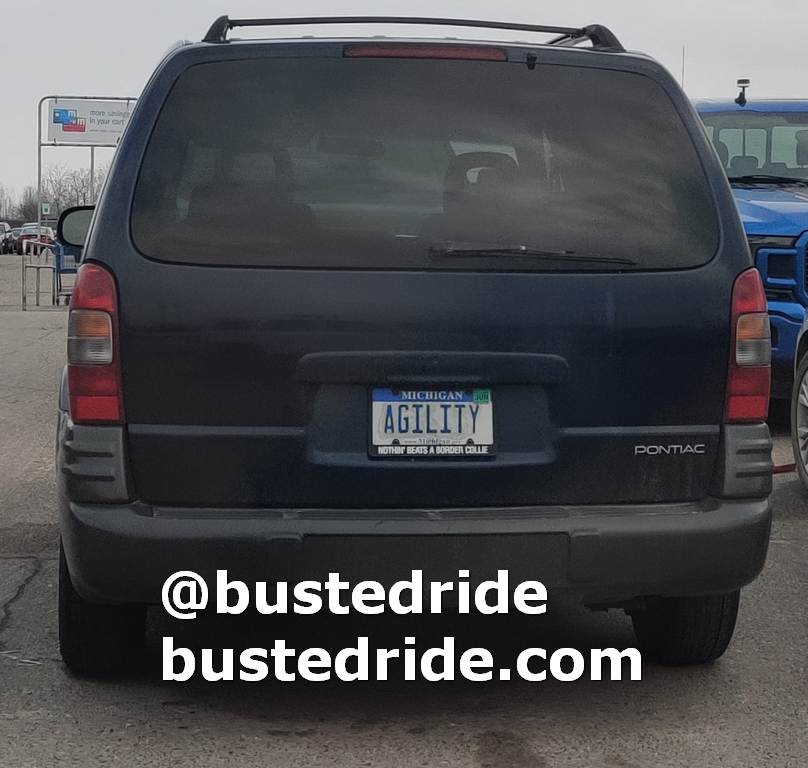 AGILITY - Vanity License Plate by Busted Ride