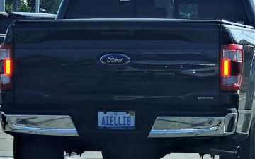 AIELLI8 - Vanity License Plate by Busted Ride