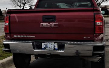 CHALETE - Vanity License Plate by Busted Ride