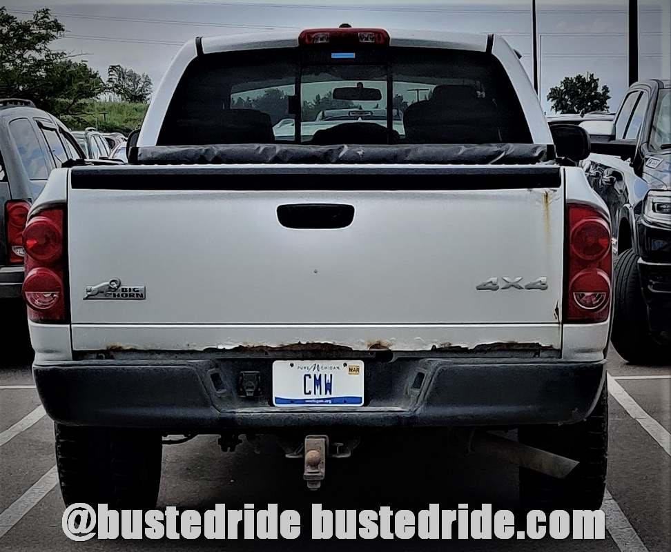 CMW - Vanity License Plate by Busted Ride