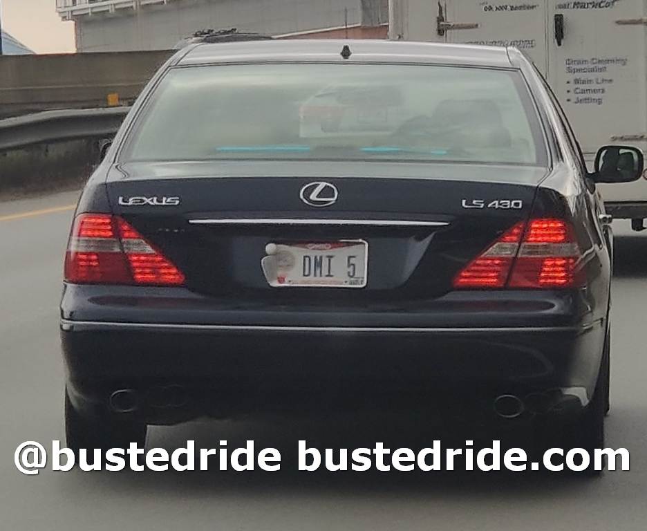 DMI  5 - Vanity License Plate by Busted Ride