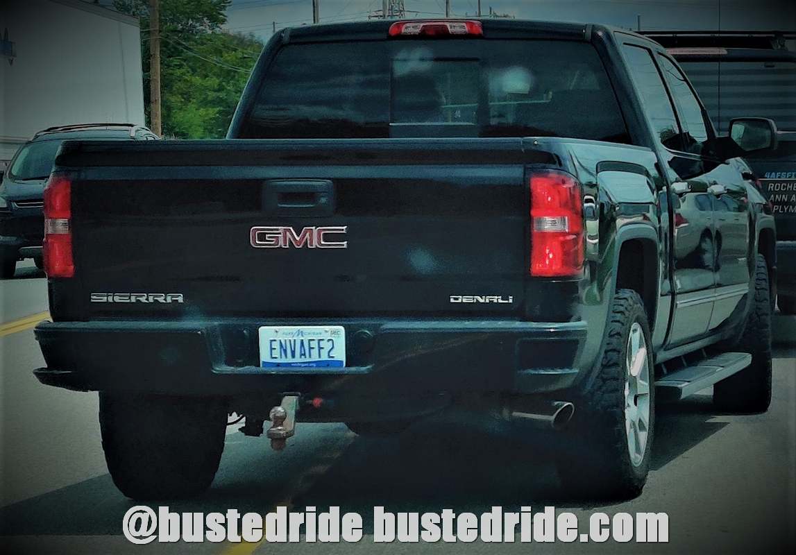 ENVAFF2 - Vanity License Plate by Busted Ride