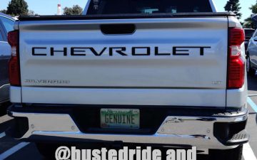 GENUINE - Vanity License Plate by Busted Ride