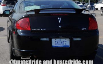 GNUNEZ - Vanity License Plate by Busted Ride