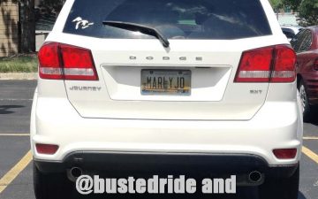 MARLYJO - Vanity License Plate by Busted Ride