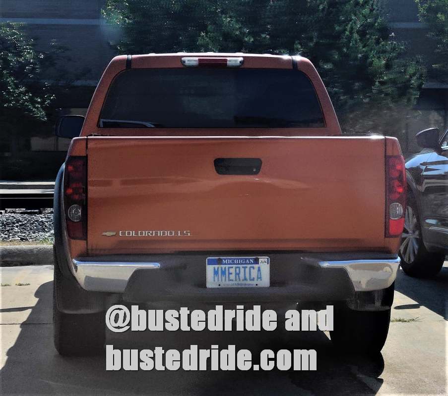 MMERICA - Vanity License Plate by Busted Ride