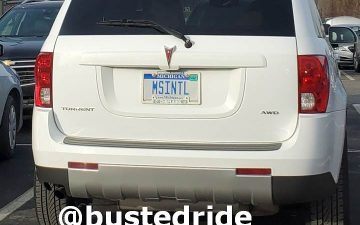 MSINTL - Vanity License Plate by Busted Ride