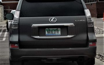 NRALIFR - Vanity License Plate by Busted Ride