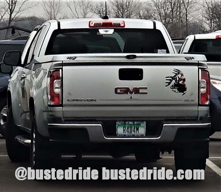 R4D4M - Vanity License Plate by Busted Ride