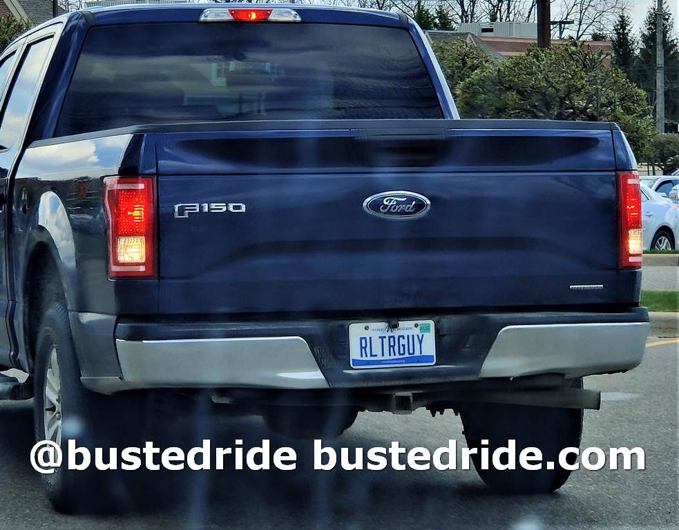 RTLRGUY - Vanity License Plate by Busted Ride