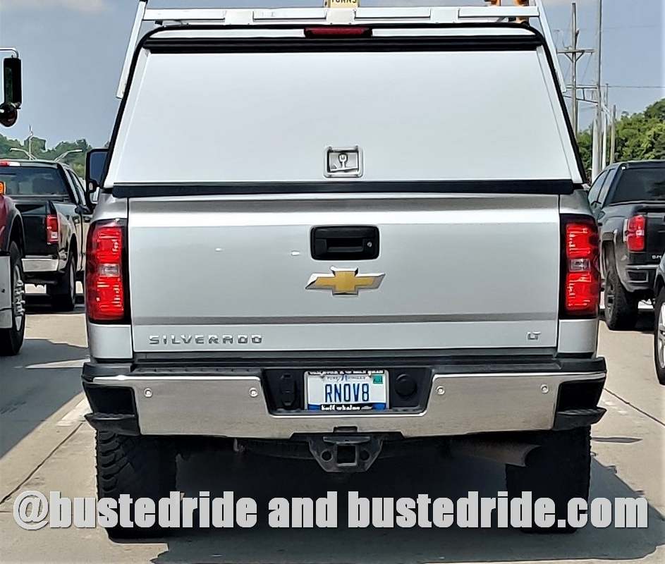 RNOV8 - Vanity License Plate by Busted Ride