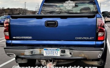 SIXTEY2 - Vanity License Plate by Busted Ride