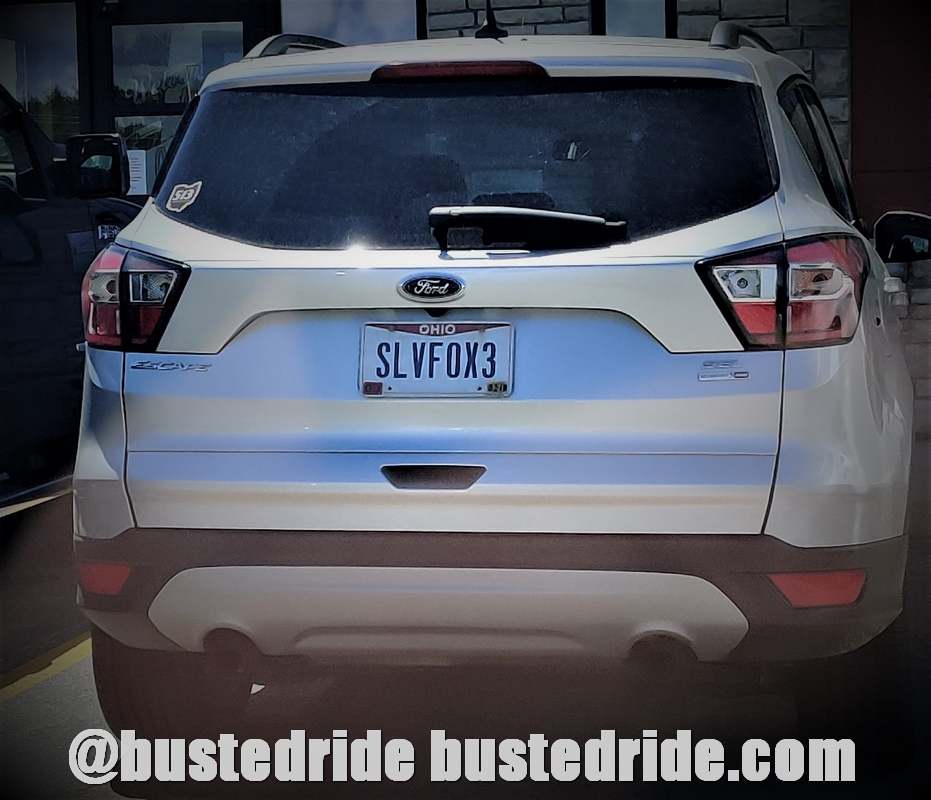 SLVFOX3 - Vanity License Plate by Busted Ride