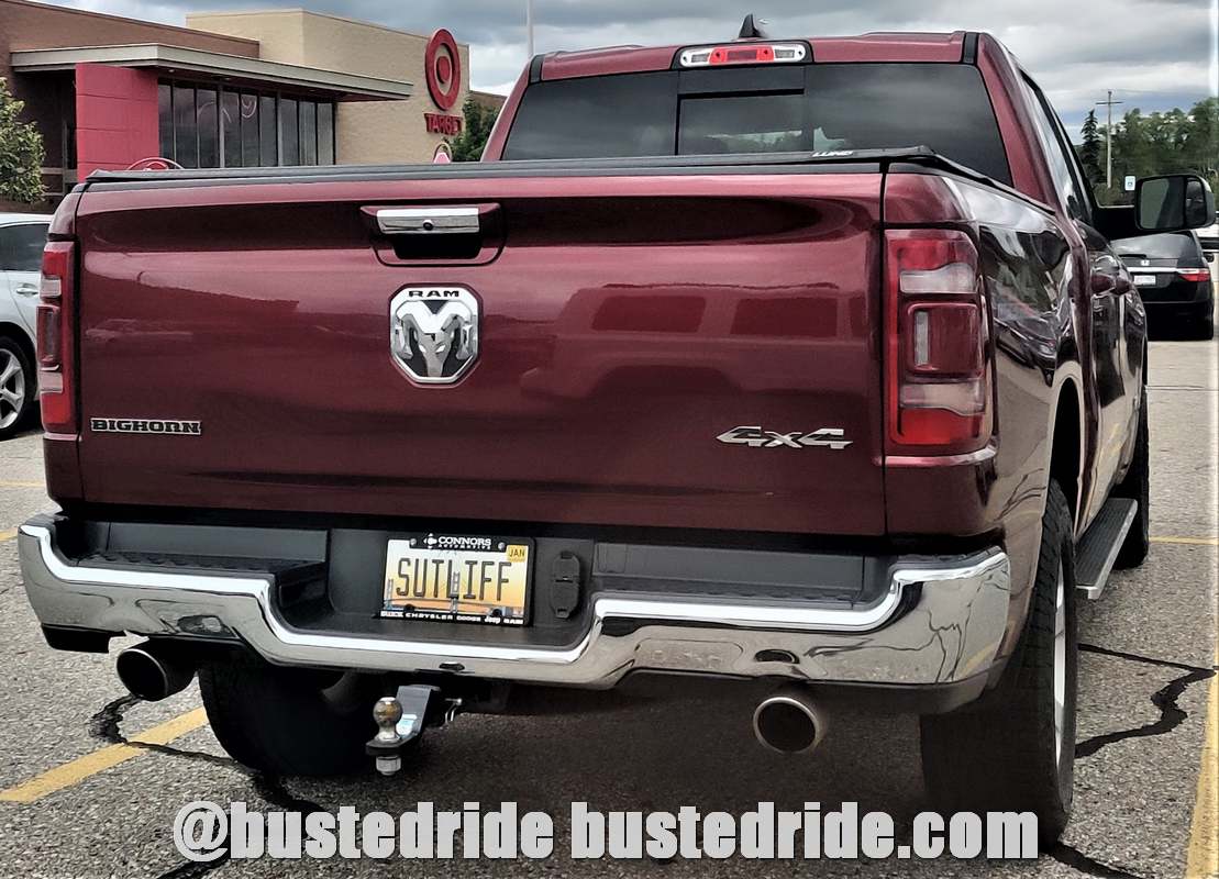 SUTLIFF - Vanity License Plate by Busted Ride