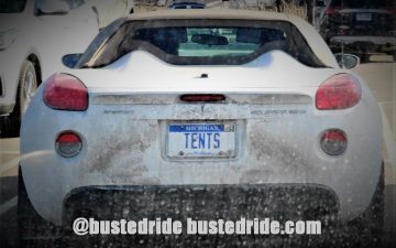 TENTS - Vanity License Plate by Busted Ride