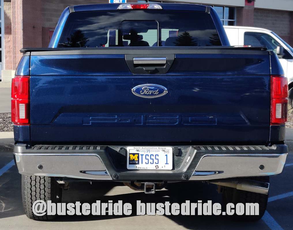TSSS 1 - Vanity License Plate by Busted Ride